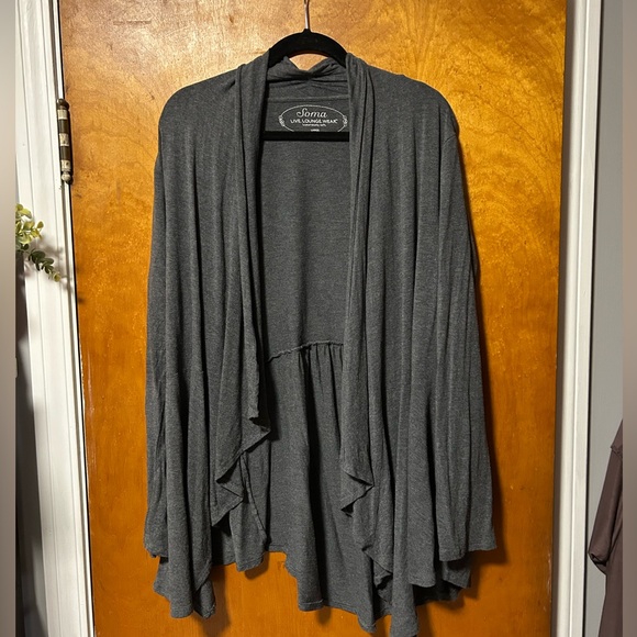 Soma Lightweight Gray Cardigan - Picture 1 of 4